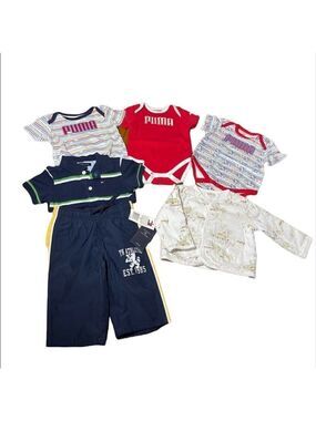 Multiples 𝅺baby boy clothes bundle of 6 pieces Sz 3-6 month